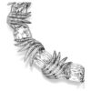 Collier « Feather » de la collection « The Vienna Collection », blanc, plaqué ruthénium Collier « Feather » de la collection « The Vienna Collection », blanc, plaqué ruthénium