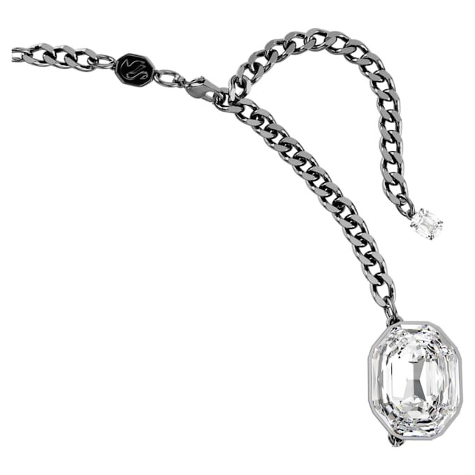 Collier « Feather » de la collection « The Vienna Collection », blanc, plaqué ruthénium Collier « Feather » de la collection « The Vienna Collection », blanc, plaqué ruthénium