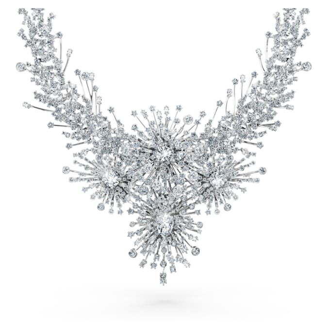 Collier Galaxy, diamants synthétiques 156,62 ct au total, formes variées, or blanc 18 carats Collier Galaxy, diamants synthétiques 156,62 ct au total, formes variées, or blanc 18 carats