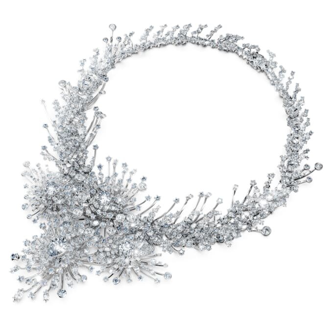 Collier Galaxy, diamants synthétiques 156,62 ct au total, formes variées, or blanc 18 carats Collier Galaxy, diamants synthétiques 156,62 ct au total, formes variées, or blanc 18 carats
