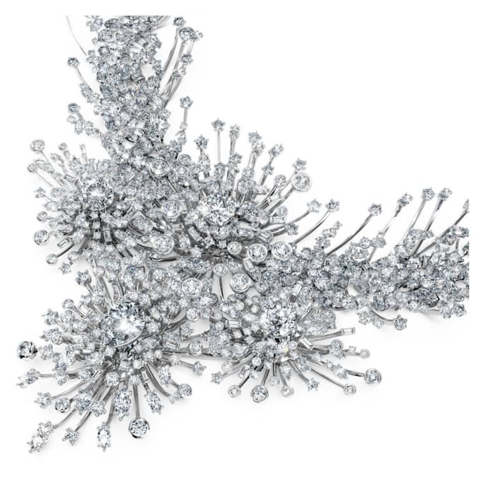 Collier Galaxy, diamants synthétiques 156,62 ct au total, formes variées, or blanc 18 carats Collier Galaxy, diamants synthétiques 156,62 ct au total, formes variées, or blanc 18 carats