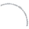 Collier « Galaxy Tennis » en diamants synthétiques, 47,27 ct au total, formes variées, or blanc 18 carats