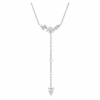 Collier Galaxy Y, diamants synthétiques, 0,7 ct au total, formes variées, argent sterling Collier Galaxy Y, diamants synthétiques, 0,7 ct au total, formes variées, argent sterling