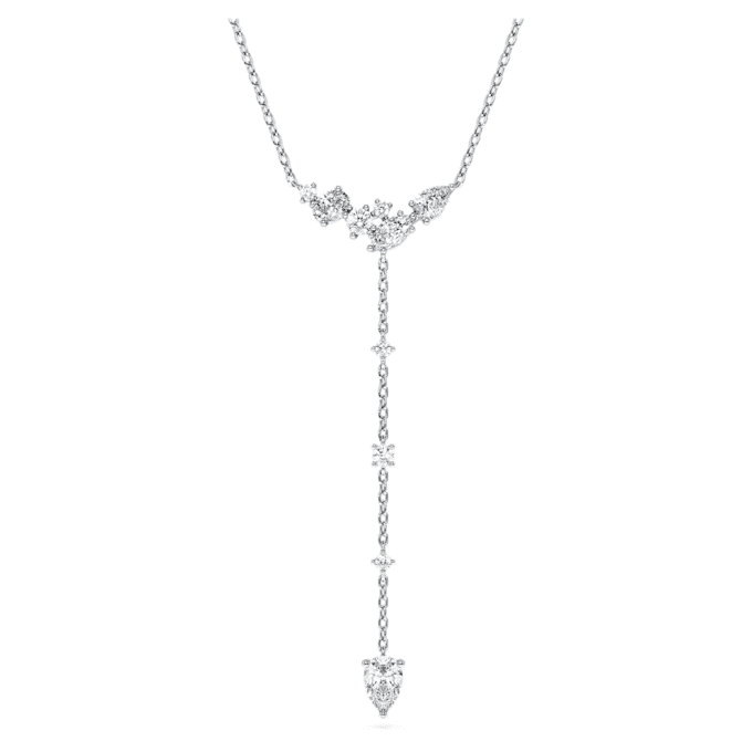 Collier Galaxy Y, diamants synthétiques, 0,7 ct au total, formes variées, argent sterling Collier Galaxy Y, diamants synthétiques, 0,7 ct au total, formes variées, argent sterling