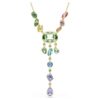 Collier Gema en Y, tailles variées, multicolore, plaqué or Collier Gema en Y, tailles variées, multicolore, plaqué or