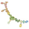 Collier Gema à tailles variées, cristaux pendants, multicolore, plaqué or Collier Gema à tailles variées, cristaux pendants, multicolore, plaqué or