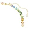 Collier Gema à tailles variées, cristaux pendants, multicolore, plaqué or Collier Gema à tailles variées, cristaux pendants, multicolore, plaqué or