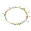 Collier Gema à tailles variées, cristaux pendants, multicolore, plaqué or Collier Gema à tailles variées, cristaux pendants, multicolore, plaqué or