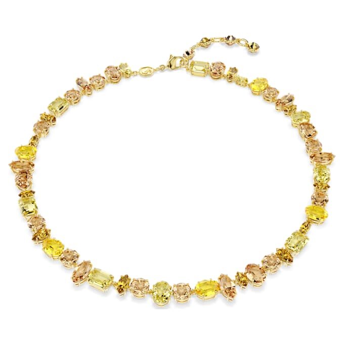 Collier Gema, tailles variées, jaune, plaqué or Collier Gema, tailles variées, jaune, plaqué or