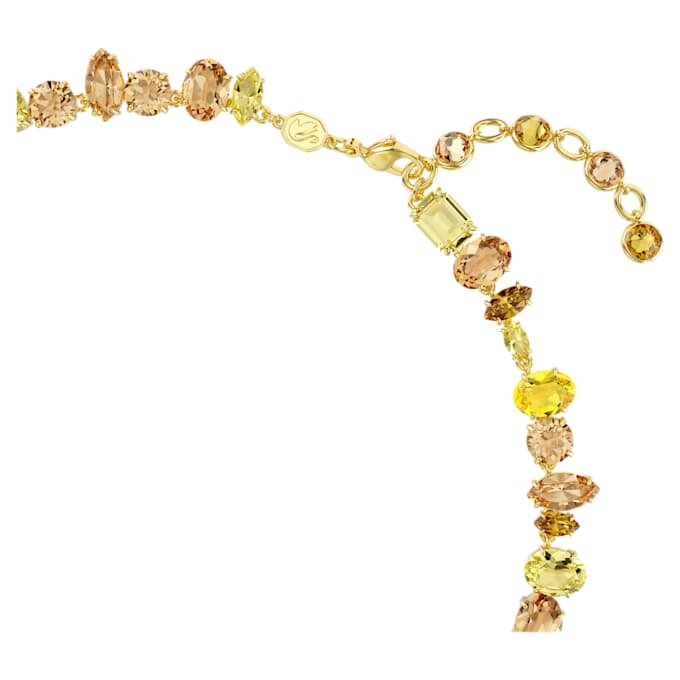 Collier Gema, tailles variées, jaune, plaqué or Collier Gema, tailles variées, jaune, plaqué or