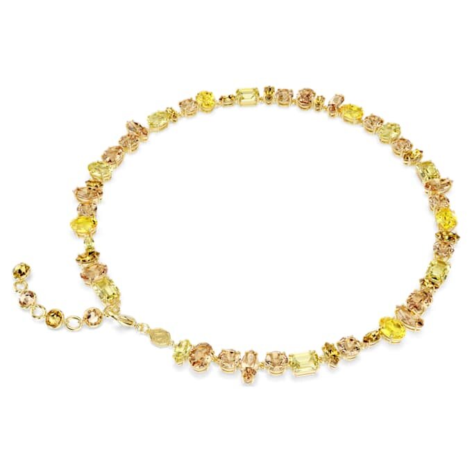 Collier Gema, tailles variées, jaune, plaqué or Collier Gema, tailles variées, jaune, plaqué or