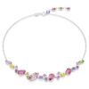 Collier Gema, tailles variées, multicolore, plaqué rhodium Collier Gema, tailles variées, multicolore, plaqué rhodium