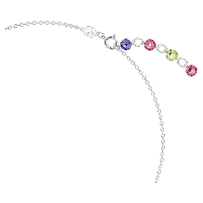 Collier Gema, tailles variées, multicolore, plaqué rhodium Collier Gema, tailles variées, multicolore, plaqué rhodium