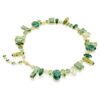 Collier Gema, tailles variées, vert, plaqué or Collier Gema, tailles variées, vert, plaqué or