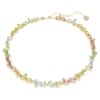 Collier Gema Tennis, tailles variées, multicolore, plaqué or Collier Gema Tennis, tailles variées, multicolore, plaqué or