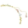 Collier Gema Tennis, tailles variées, multicolore, plaqué or Collier Gema Tennis, tailles variées, multicolore, plaqué or