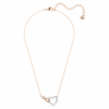 Collier Hyperbola « Infinity and Heart », blanc, finition métaux mélangés Collier Hyperbola « Infinity and Heart », blanc, finition métaux mélangés