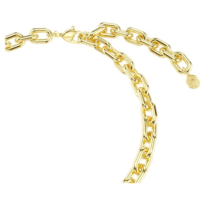 Collier Idyllia : coupes variées, cœur, clé, multicolore, plaqué or Collier Idyllia : coupes variées, cœur, clé, multicolore, plaqué or