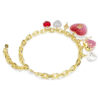 Collier Idyllia : coupes variées, cœur, clé, multicolore, plaqué or Collier Idyllia : coupes variées, cœur, clé, multicolore, plaqué or