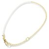Collier Idyllia perles de cristal, blanc, plaqué or Collier Idyllia perles de cristal, blanc, plaqué or