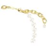 Collier Idyllia perles de cristal, blanc, plaqué or Collier Idyllia perles de cristal, blanc, plaqué or