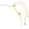 Collier Idyllia : perles de cristal, tailles variées, motif floral, multicolore, plaqué or