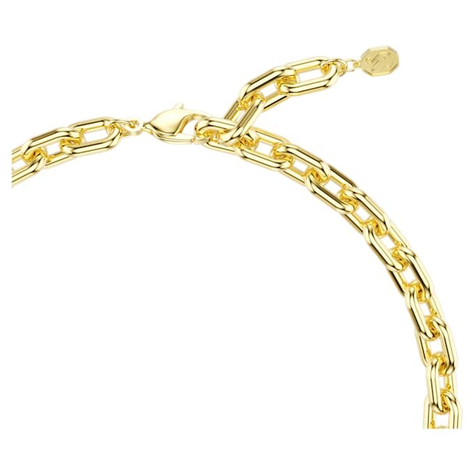 Collier Idyllia, tailles variées, motif floral, multicolore, plaqué or