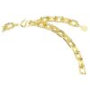 Collier Idyllia : tailles variées, pavé, fleur, multicolore, plaqué or