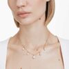 Collier Imber, tailles variées, blanc, plaqué or