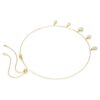 Collier Imber, tailles variées, blanc, plaqué or