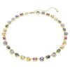 Collier Imber, tailles variées, multicolore, plaqué or