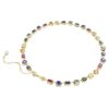 Collier Imber, tailles variées, multicolore, plaqué or