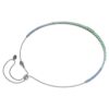 Collier Matrix à dégradé de tailles rondes, multicolore, plaqué ruthénium