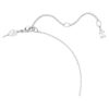 Collier Matrix à dégradé de zircons ronds, blanc, plaqué rhodium