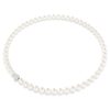 Collier Matrix Perles de cristal, blanc, plaqué rhodium Collier Matrix Perles de cristal, blanc, plaqué rhodium