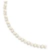 Collier Matrix Tennis Perle de cristal, taille ronde, blanc, plaqué or Collier Matrix Tennis Perle de cristal, taille ronde, blanc, plaqué or