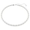 Collier Matrix Tennis Perle de cristal, taille ronde, blanc, plaqué rhodium Collier Matrix Tennis Perle de cristal, taille ronde, blanc, plaqué rhodium