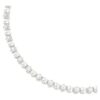 Collier Matrix Tennis Perle de cristal, taille ronde, blanc, plaqué rhodium Collier Matrix Tennis Perle de cristal, taille ronde, blanc, plaqué rhodium