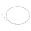 Collier Matrix Tennis Perle de cristal, taille ronde, blanc, plaqué rhodium Collier Matrix Tennis Perle de cristal, taille ronde, blanc, plaqué rhodium