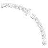Collier Matrix Tennis, taille carrée, blanc, plaqué rhodium Collier Matrix Tennis, taille carrée, blanc, plaqué rhodium