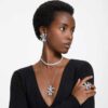 Collier Matrix Tennis, taille poire, blanc, plaqué rhodium Collier Matrix Tennis, taille poire, blanc, plaqué rhodium