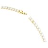 Collier Matrix Tennis, taille ronde, blanc, plaqué or Collier Matrix Tennis, taille ronde, blanc, plaqué or