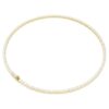 Collier Matrix Tennis, taille ronde, blanc, plaqué or Collier Matrix Tennis, taille ronde, blanc, plaqué or