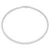 Collier Matrix Tennis, taille ronde, blanc, plaqué rhodium Collier Matrix Tennis, taille ronde, blanc, plaqué rhodium