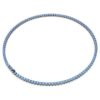 Collier Matrix Tennis, taille ronde, bleu, plaqué ruthénium Collier Matrix Tennis, taille ronde, bleu, plaqué ruthénium