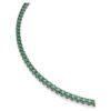 Collier Matrix Tennis, taille ronde, vert, plaqué ruthénium Collier Matrix Tennis, taille ronde, vert, plaqué ruthénium