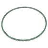 Collier Matrix Tennis, taille ronde, vert, plaqué ruthénium Collier Matrix Tennis, taille ronde, vert, plaqué ruthénium