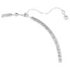 Collier Matrix Y, taille ronde, blanc, plaqué rhodium Collier Matrix Y, taille ronde, blanc, plaqué rhodium