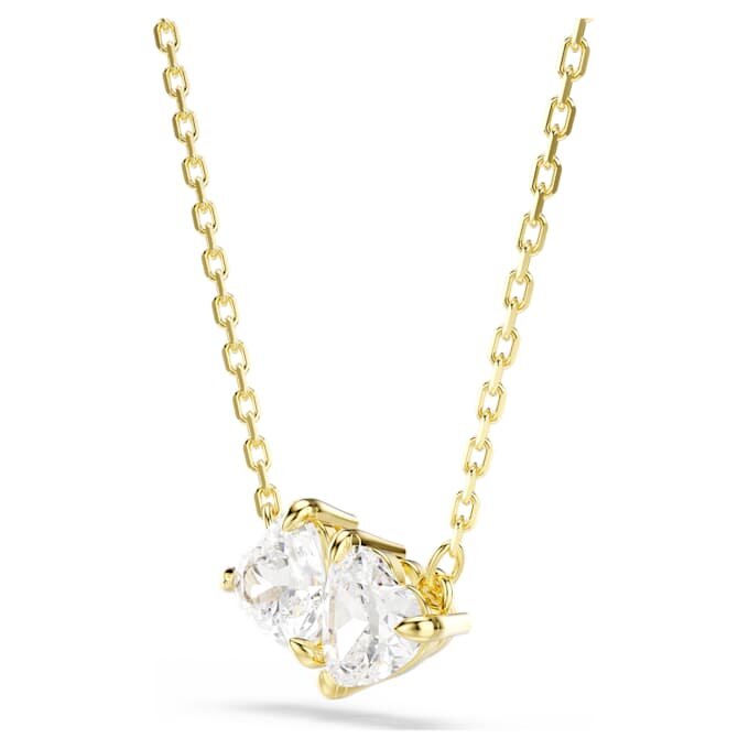 Collier Mesmera Cœur, blanc, plaqué or Collier Mesmera Cœur, blanc, plaqué or