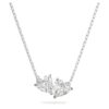 Collier Mesmera en forme de cœur, blanc, plaqué rhodium Collier Mesmera en forme de cœur, blanc, plaqué rhodium